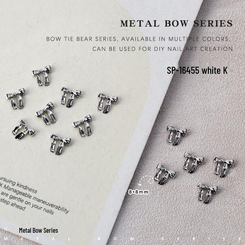 3D Gold & Silver Alloy Ribbon Bow Nail Art Accessories - 5 Pieces
3D Gold & Silver Alloy Ribbon Bow Nail Art Accessories - 5 Pieces