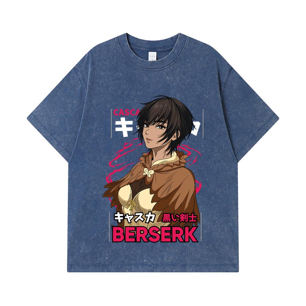 275 GSM Washed T-shirts 100% Cotton Berserk V12 Casca Print Unisex Heavy Cotton T Shirt 2XL королівський синій колір
275 GSM Washed T-shirts 100% Cotton Berserk V12 Casca Print Unisex Heavy Cotton T Shirt 2XL королівський синій колір