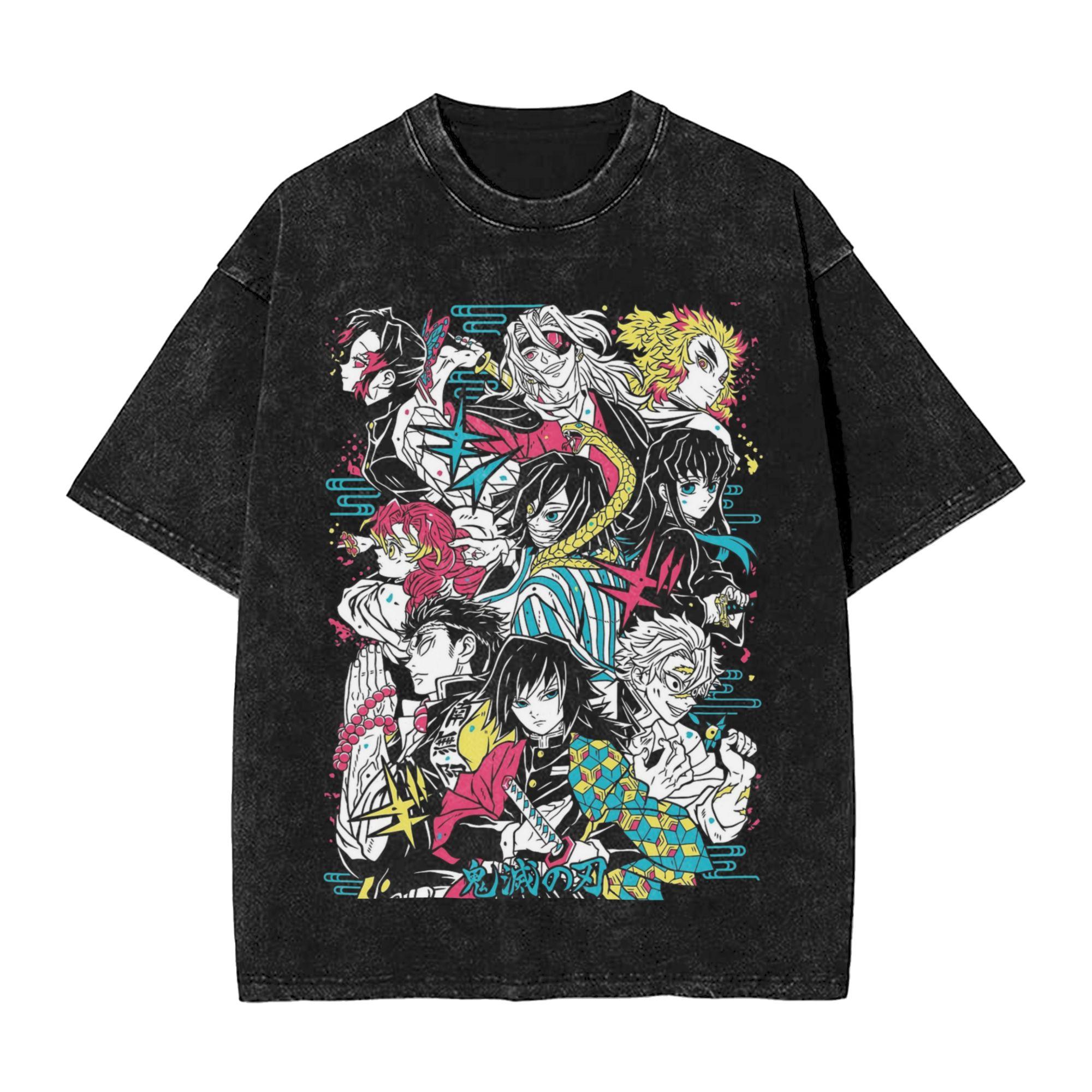 Demons Slayers T Shirt Hip Hop Washed Short Sleeve Harajuku TShirt Novelty Unisex Women Tops Streetwear Graphic Printed Tees S
Demons Slayers T Shirt Hip Hop Washed Short Sleeve Harajuku TShirt Novelty Unisex Women Tops Streetwear Graphic Printed Tees S