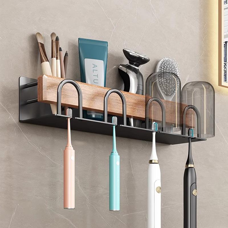 Bathroom Toothbrush wall mounted holder Walnut wood storage rack bathroom organizer toothbrush storage Toothpaste Holders
Bathroom Toothbrush wall mounted holder Walnut wood storage rack bathroom organizer toothbrush storage Toothpaste Holders