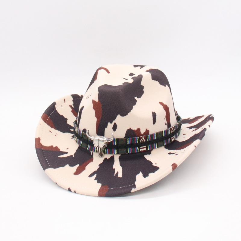 New Cross-Border Xiyin Amazon Cow Head Label Cow Pattern Woolen Top Hat European And American Fashion Western Denim Jazz Hat one size (cow print denim)
New Cross-Border Xiyin Amazon Cow Head Label Cow Pattern Woolen Top Hat European And American Fashion Western Denim Jazz Hat one size (cow print denim)