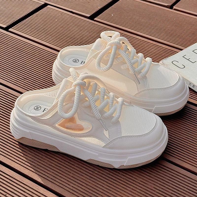 Летние полутапочки женские 2025 новые дышащие тонкие сетчатые туфли на платформе повседневные с одним педалем ленивые маленькие белые туфли 38
Летние полутапочки женские 2025 новые дышащие тонкие сетчатые туфли на платформе повседневные с одним педалем ленивые маленькие белые туфли 38