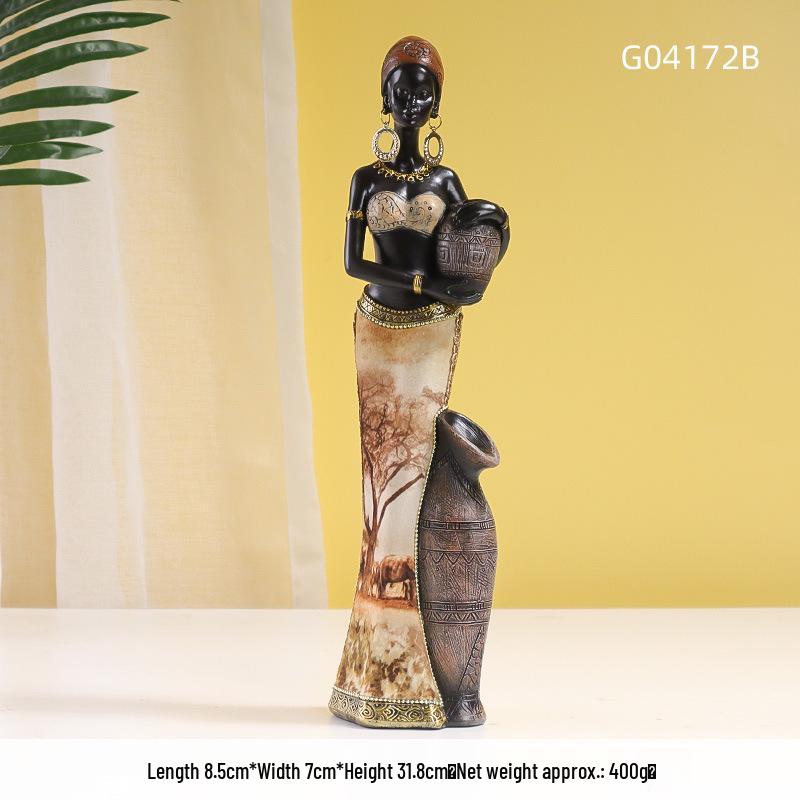 Африканский племенной стиль Ретро Черные женские украшения для украшения дома
Африканский племенной стиль Ретро Черные женские украшения для украшения дома