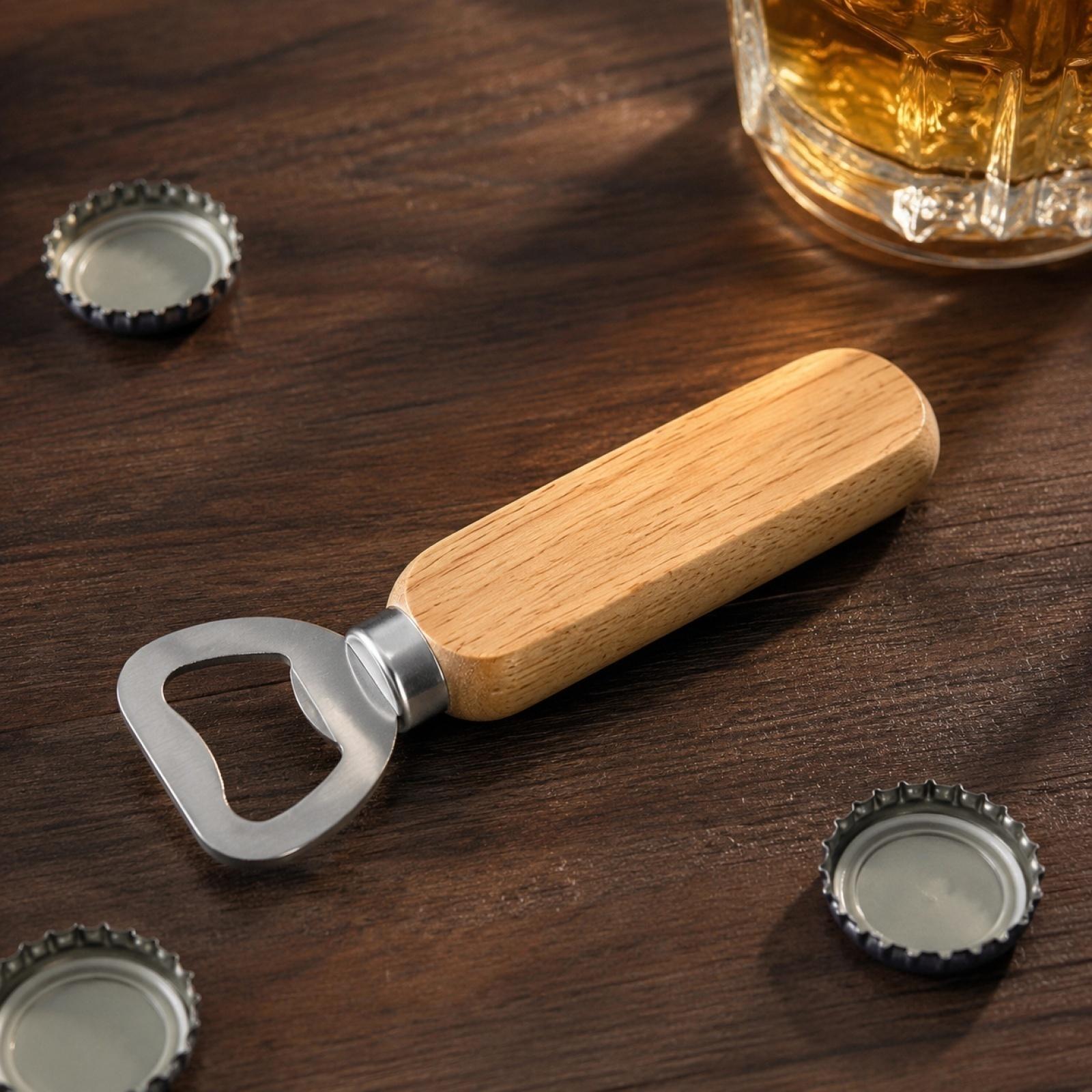Stainless Steel Bottle Opener with Wooden Handle for Beer Soda Water Durable Handheld Kitchen Tool for Home Bar Use one size бежевый
Stainless Steel Bottle Opener with Wooden Handle for Beer Soda Water Durable Handheld Kitchen Tool for Home Bar Use one size бежевый