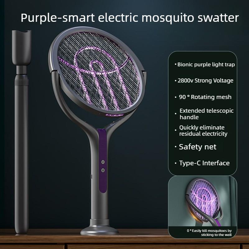 Retractable Electric Mosquito Killer Swatter Racket Extendable Handle Bug Zapper Fly Trap Insect Mosquito Killer Lamp for Home
Retractable Electric Mosquito Killer Swatter Racket Extendable Handle Bug Zapper Fly Trap Insect Mosquito Killer Lamp for Home