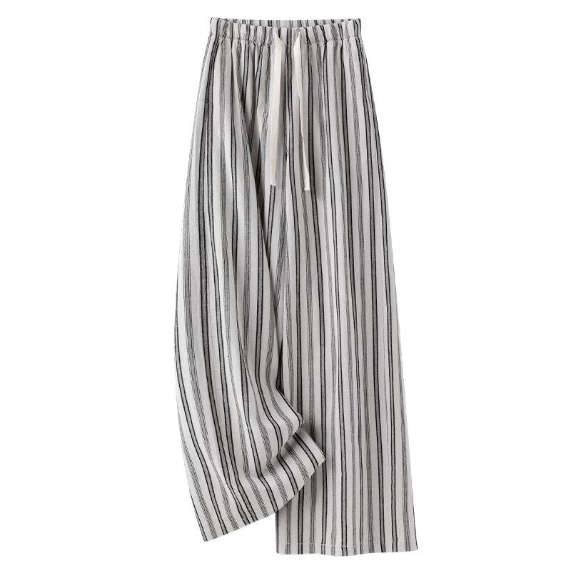 Women s Summer 2025 Striped Cotton Linen Wide-Leg Pants - Slimming, Loose, and Relaxed Fit 2XL
Women s Summer 2025 Striped Cotton Linen Wide-Leg Pants - Slimming, Loose, and Relaxed Fit 2XL