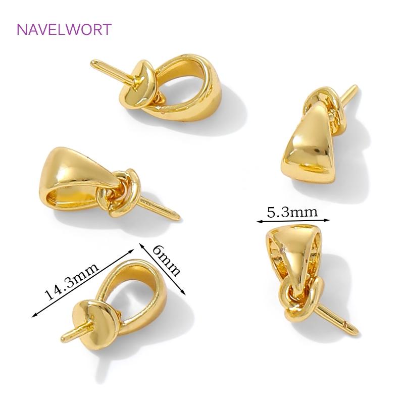 18K Gold Plated Brass Bails with Pearl Mounting,Bails For Jewelry,Accessories For Pendants,For DIY Necklace Making Supplies 5 pieces
18K Gold Plated Brass Bails with Pearl Mounting,Bails For Jewelry,Accessories For Pendants,For DIY Necklace Making Supplies 5 pieces