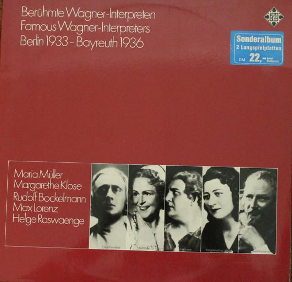 LP Record MARIA MLLER MARGARETE KLOSE RUDO Beruhmte WagnerInterpreten Famou KT11017 Telefunken 1972 Germany Classical Used
LP Record MARIA MLLER MARGARETE KLOSE RUDO Beruhmte WagnerInterpreten Famou KT11017 Telefunken 1972 Germany Classical Used
