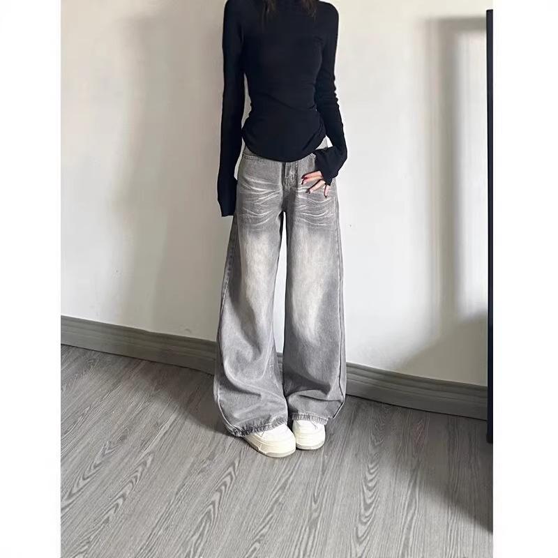 Women s High Waist Grey Distressed Retro Jeans – Loose Wide Leg, Floor-Length Design 2X Large
Women s High Waist Grey Distressed Retro Jeans – Loose Wide Leg, Floor-Length Design 2X Large