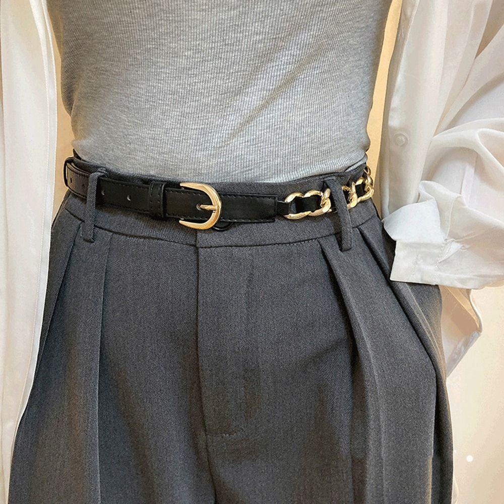 Vintage Metal Buckle Women Trouser Decoration Dress Waist Belts Korean Waistbands Matel Chain Belts
Vintage Metal Buckle Women Trouser Decoration Dress Waist Belts Korean Waistbands Matel Chain Belts