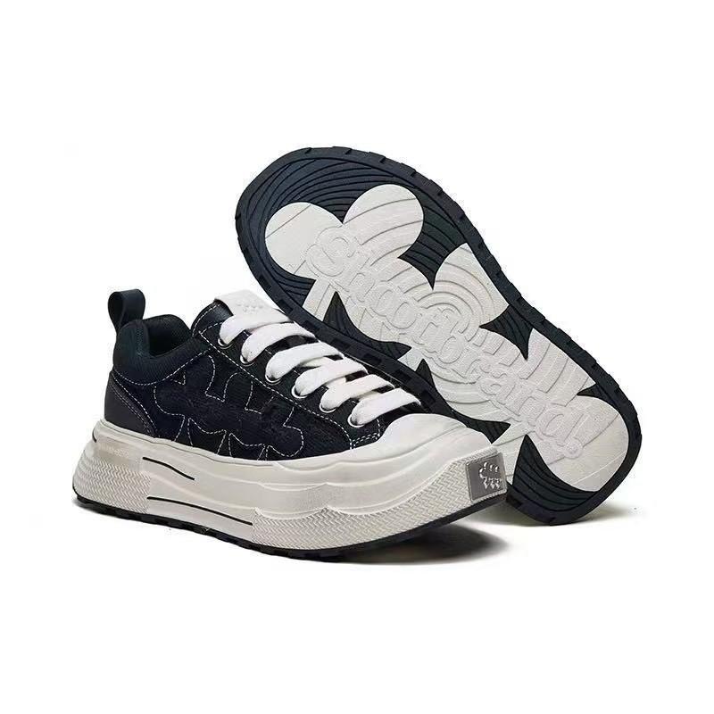 Кеды из серого парусина на толстой подошве, в стиле ретро, с эффектом потертости, для мужчин и женщин 35 чёрный
Кеды из серого парусина на толстой подошве, в стиле ретро, с эффектом потертости, для мужчин и женщин 35 чёрный