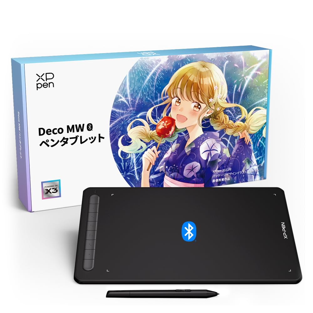 XPPen Pen Tab Bluetooth Wireless Connection 8x5 Inch X3 Pen Tilt Detection Pen Tablet Board Tab Smartphone Compatible Illustration Telework Drawing
XPPen Pen Tab Bluetooth Wireless Connection 8x5 Inch X3 Pen Tilt Detection Pen Tablet Board Tab Smartphone Compatible Illustration Telework Drawing