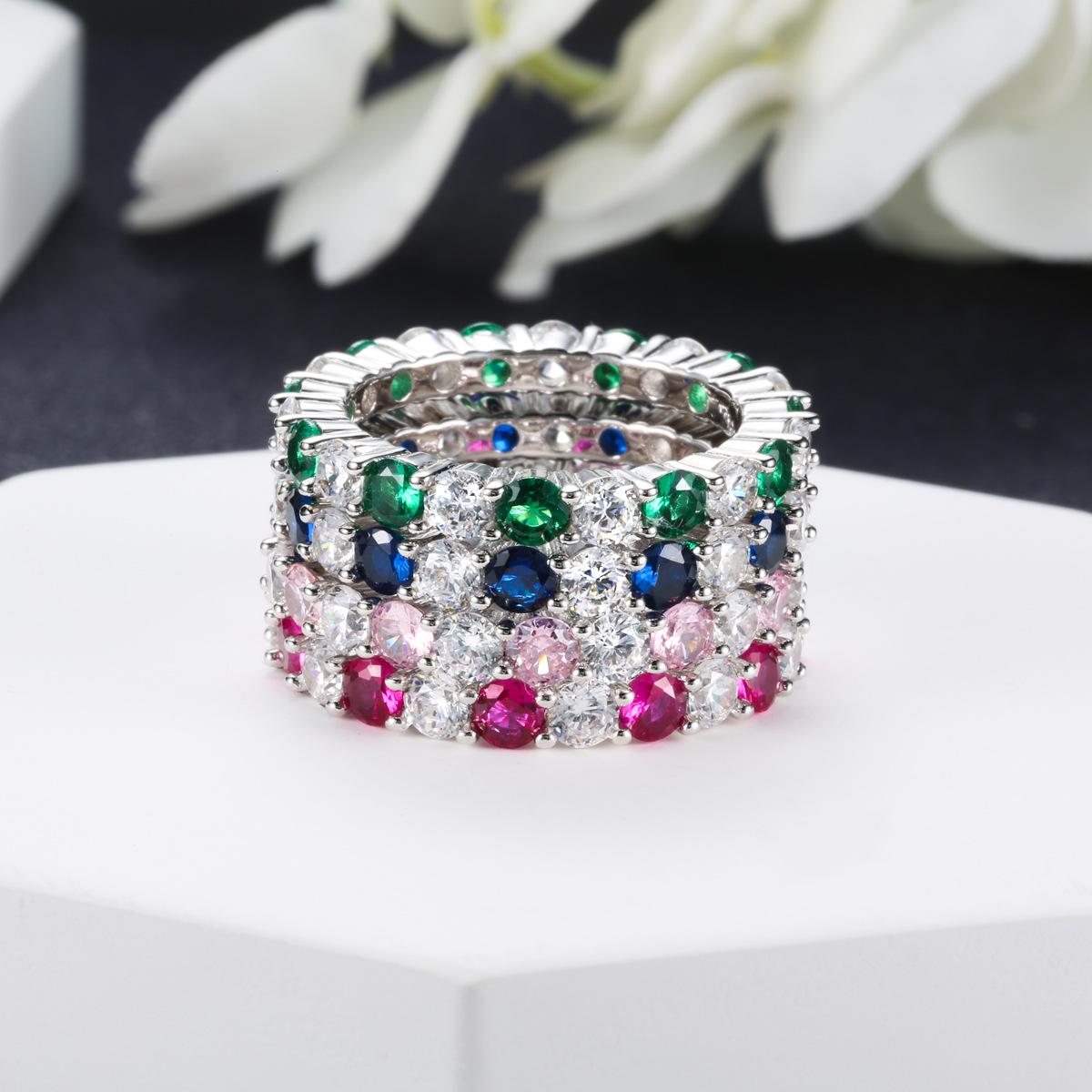 S925 Sterling Silver High Carbon Diamond Eternity Ring - Women s Simple Stackable Full Diamond Design Size 8
S925 Sterling Silver High Carbon Diamond Eternity Ring - Women s Simple Stackable Full Diamond Design Size 8