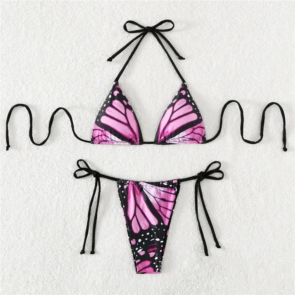 Sexy Butterfly Print Swimwear String Bikinis Set Micro Extremo Mini Thong Swimsuit Women Bathing Suit Triangle Bikini 2026 Mujer L фіолетовий
Sexy Butterfly Print Swimwear String Bikinis Set Micro Extremo Mini Thong Swimsuit Women Bathing Suit Triangle Bikini 2026 Mujer L фіолетовий