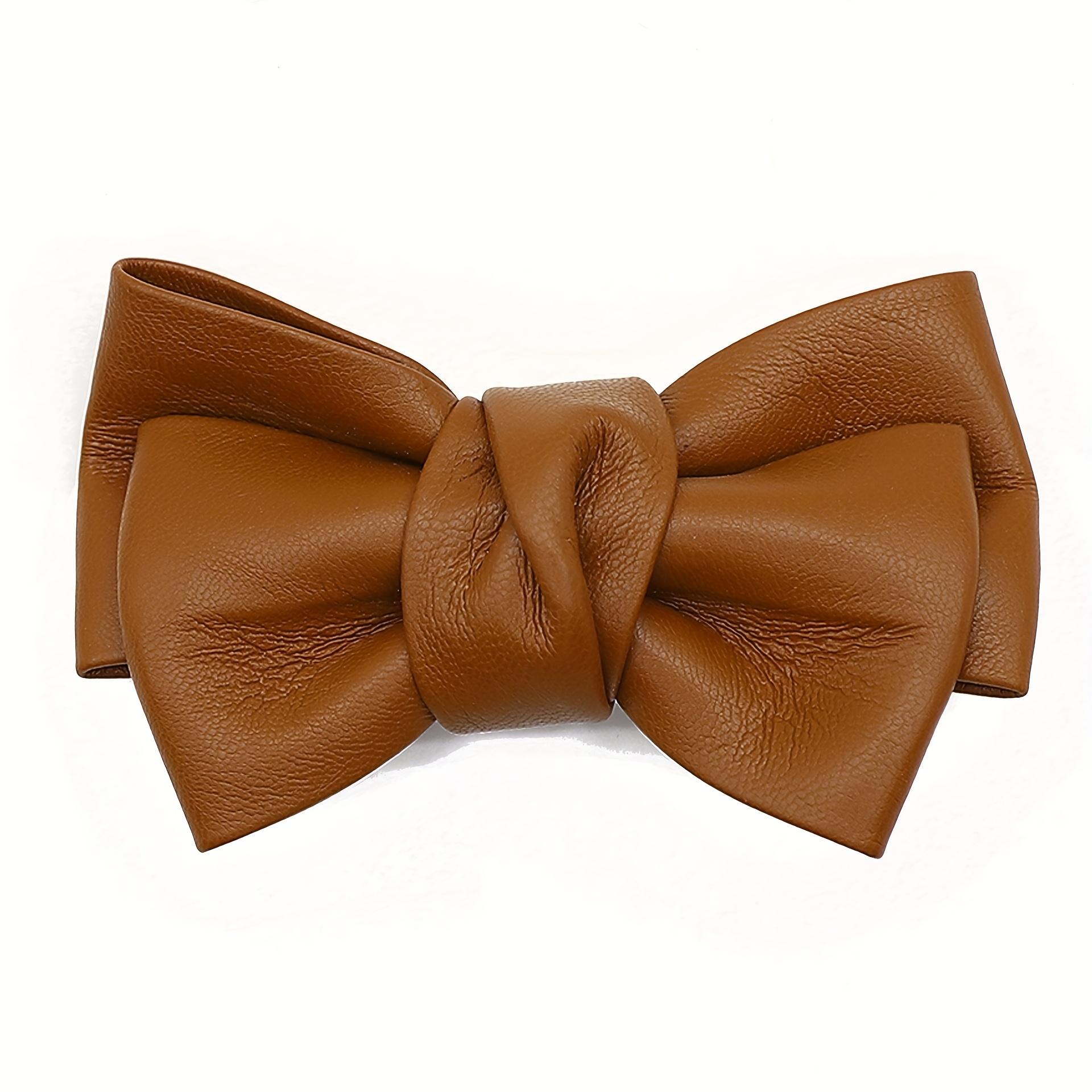 1pc Vintage Faux Leather Bow Hair Clip - Stylish Duckbill Accessory for Bangs, Solid Color, Perfect Gift Idea, Cute Hair Clips
1pc Vintage Faux Leather Bow Hair Clip - Stylish Duckbill Accessory for Bangs, Solid Color, Perfect Gift Idea, Cute Hair Clips