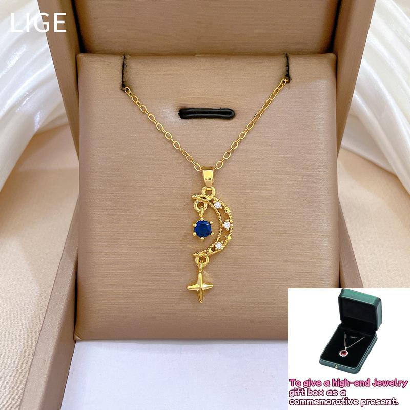 Star moon tassel full of diamonds light luxury temperament gorgeous full of diamonds necklace female versatile collarbone chain
Star moon tassel full of diamonds light luxury temperament gorgeous full of diamonds necklace female versatile collarbone chain