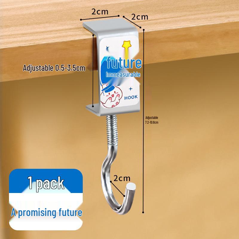 Adjustable No-Drill Desk Edge Backpack Hook for Strong Load Bearing - Ideal for Primary School Students
Adjustable No-Drill Desk Edge Backpack Hook for Strong Load Bearing - Ideal for Primary School Students
