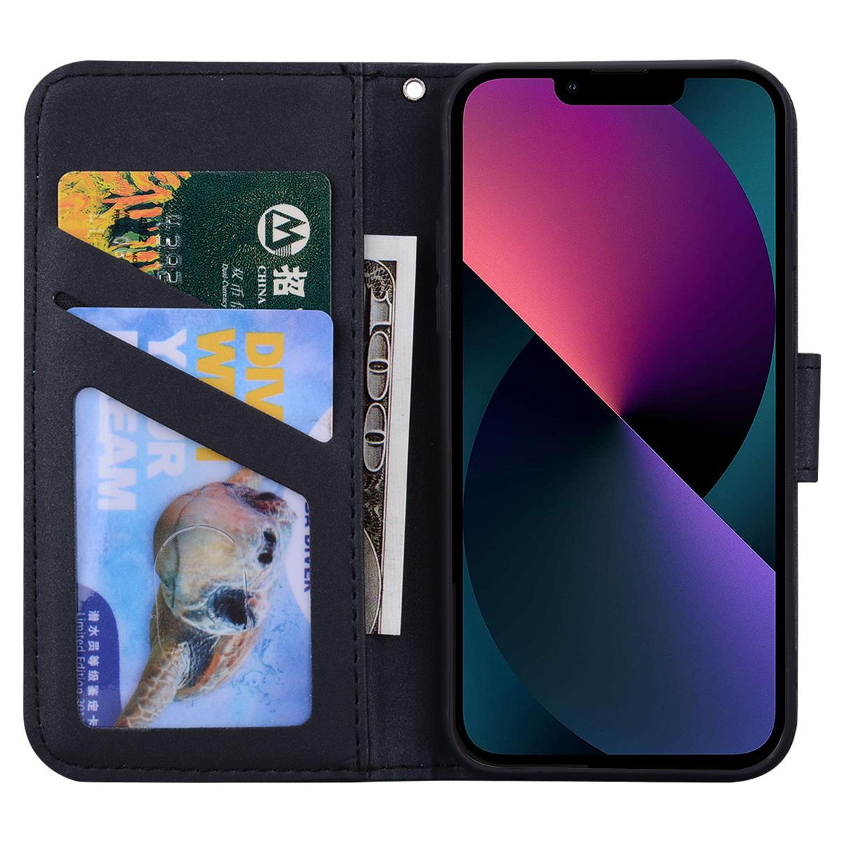 For iPhone 13 6.1 inch Cartoon Animal Pattern Cell Phone Cases with Strap PU Leather+TPU Cover Black
For iPhone 13 6.1 inch Cartoon Animal Pattern Cell Phone Cases with Strap PU Leather+TPU Cover Black