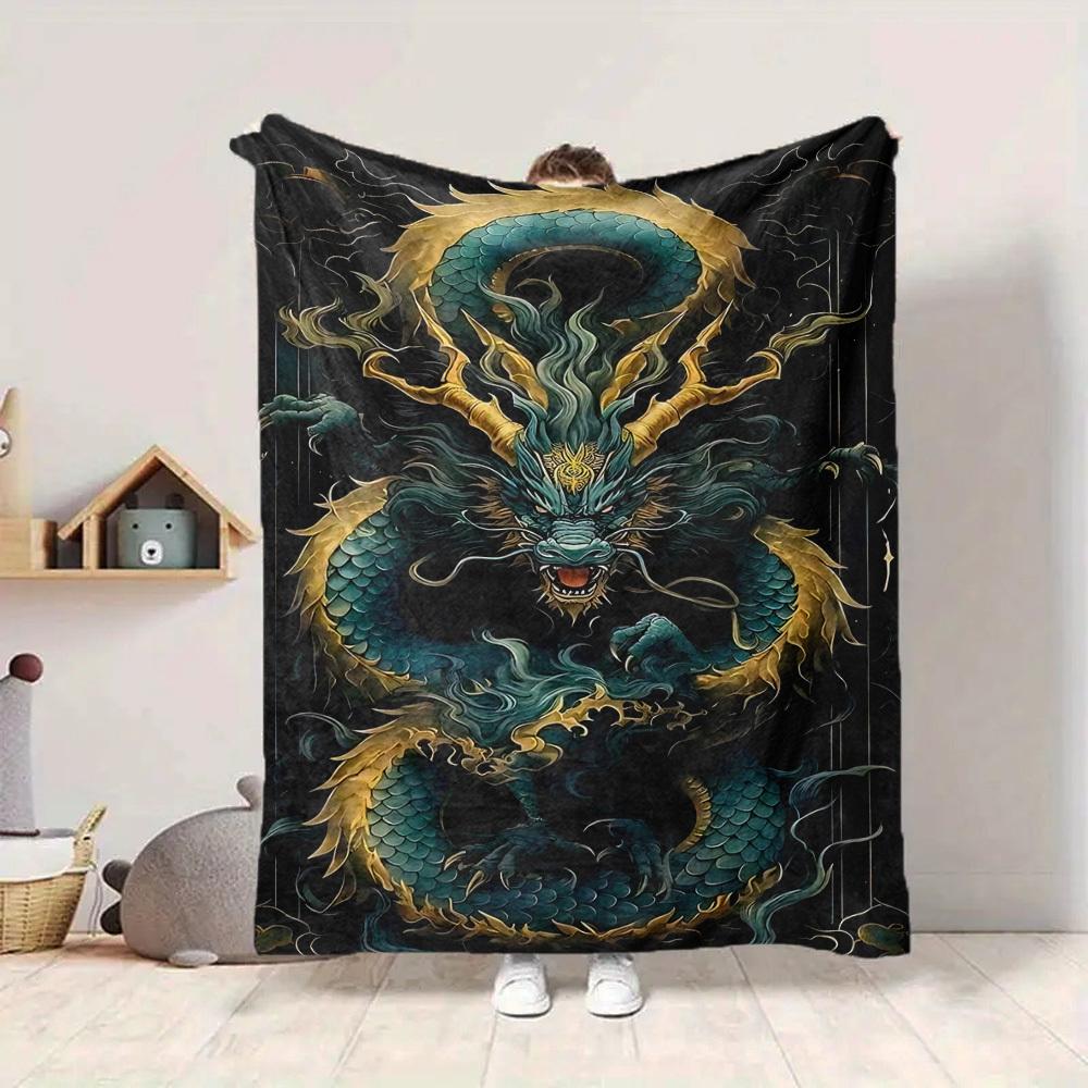 1pc Dragon Fantasy Blanket, Lightweight Flannel Throw Blanket For Sofa, Bed, Travel155 130cmx150cm
1pc Dragon Fantasy Blanket, Lightweight Flannel Throw Blanket For Sofa, Bed, Travel155 130cmx150cm