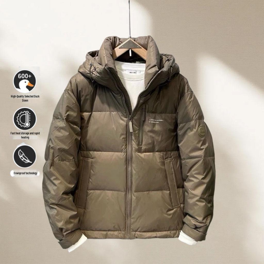 Men s Winter Down Jacket 2025: Versatile, Warm, Hooded, Short, Thickened Duck Down Coat for Youth 2XL (150-165 jin) темно-зелений колір
Men s Winter Down Jacket 2025: Versatile, Warm, Hooded, Short, Thickened Duck Down Coat for Youth 2XL (150-165 jin) темно-зелений колір