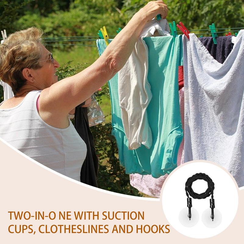 Camping Clothesline Clothing Lines With Strong Suction Cups Foldable Anti-Slip Hook Windproof Heavy Duty Wire For Bathroom чёрный
Camping Clothesline Clothing Lines With Strong Suction Cups Foldable Anti-Slip Hook Windproof Heavy Duty Wire For Bathroom чёрный