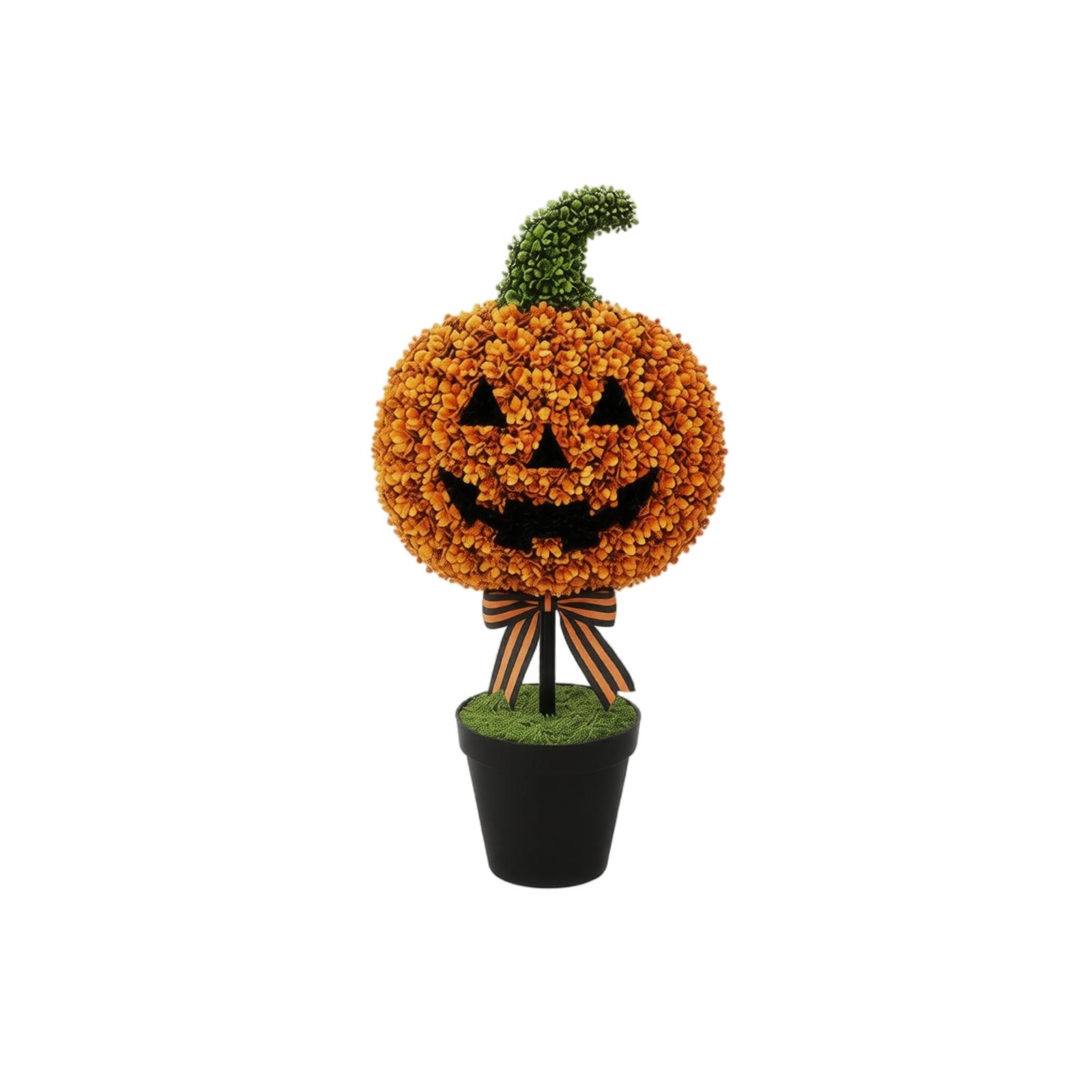 70cm Halloween Pumpkin Topiary Artificial Plant in Pot with Textured Surface and Decorative Stem for Indoor Outdoor Seasonal Decoration One Size
70cm Halloween Pumpkin Topiary Artificial Plant in Pot with Textured Surface and Decorative Stem for Indoor Outdoor Seasonal Decoration One Size