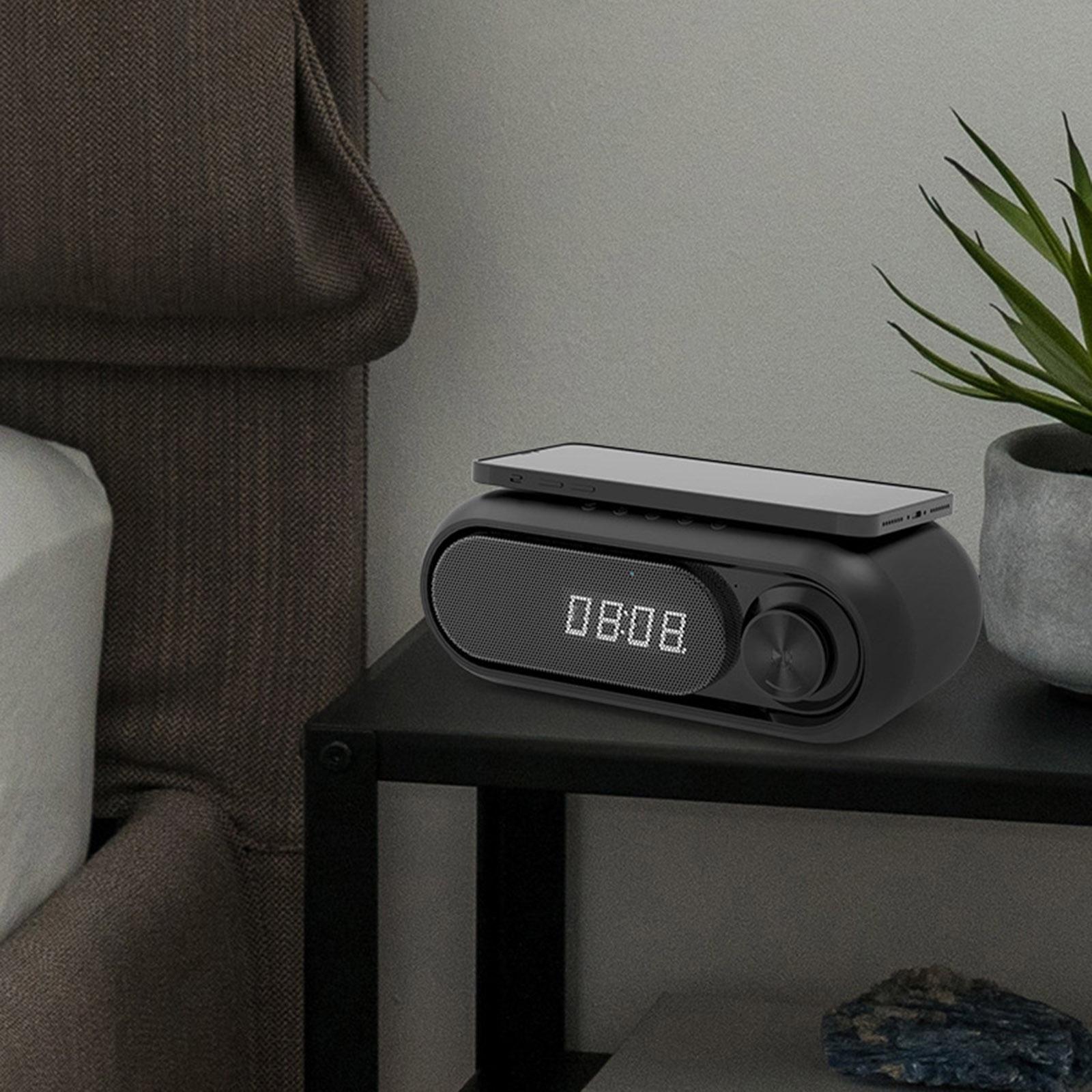 Портативная Bluetooth-совместимая колонка Мини Домашний кинотеатр Беспроводное зарядное устройство Радио Музыкальный плеер Цифровой будильник для дома золотой
Портативная Bluetooth-совместимая колонка Мини Домашний кинотеатр Беспроводное зарядное устройство Радио Музыкальный плеер Цифровой будильник для дома золотой