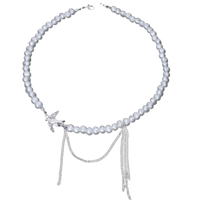 Graceful Tassels Swallow Pendant Necklace With Imitation Pearls Clavicle Chain Perfect Gift For Her Special Occasions 1
Graceful Tassels Swallow Pendant Necklace With Imitation Pearls Clavicle Chain Perfect Gift For Her Special Occasions 1