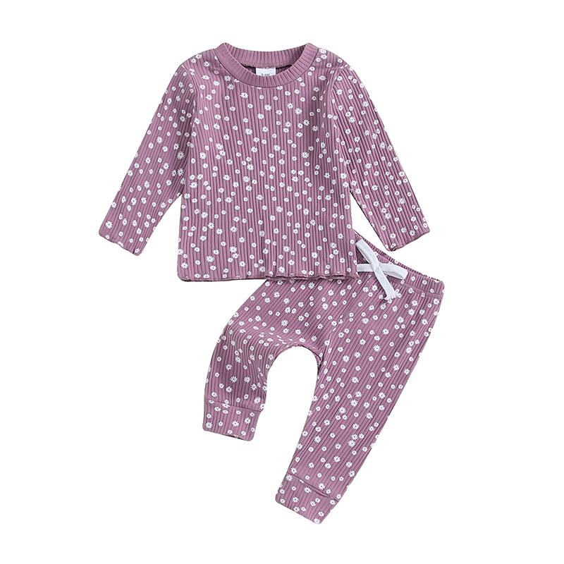 Toddler Newborn Baby Girl Autumn Clothes Set Cotton Long Sleeve O Neck Floral Print Tops Drawstring Pants Outfits 0-6M фіолетовий
Toddler Newborn Baby Girl Autumn Clothes Set Cotton Long Sleeve O Neck Floral Print Tops Drawstring Pants Outfits 0-6M фіолетовий