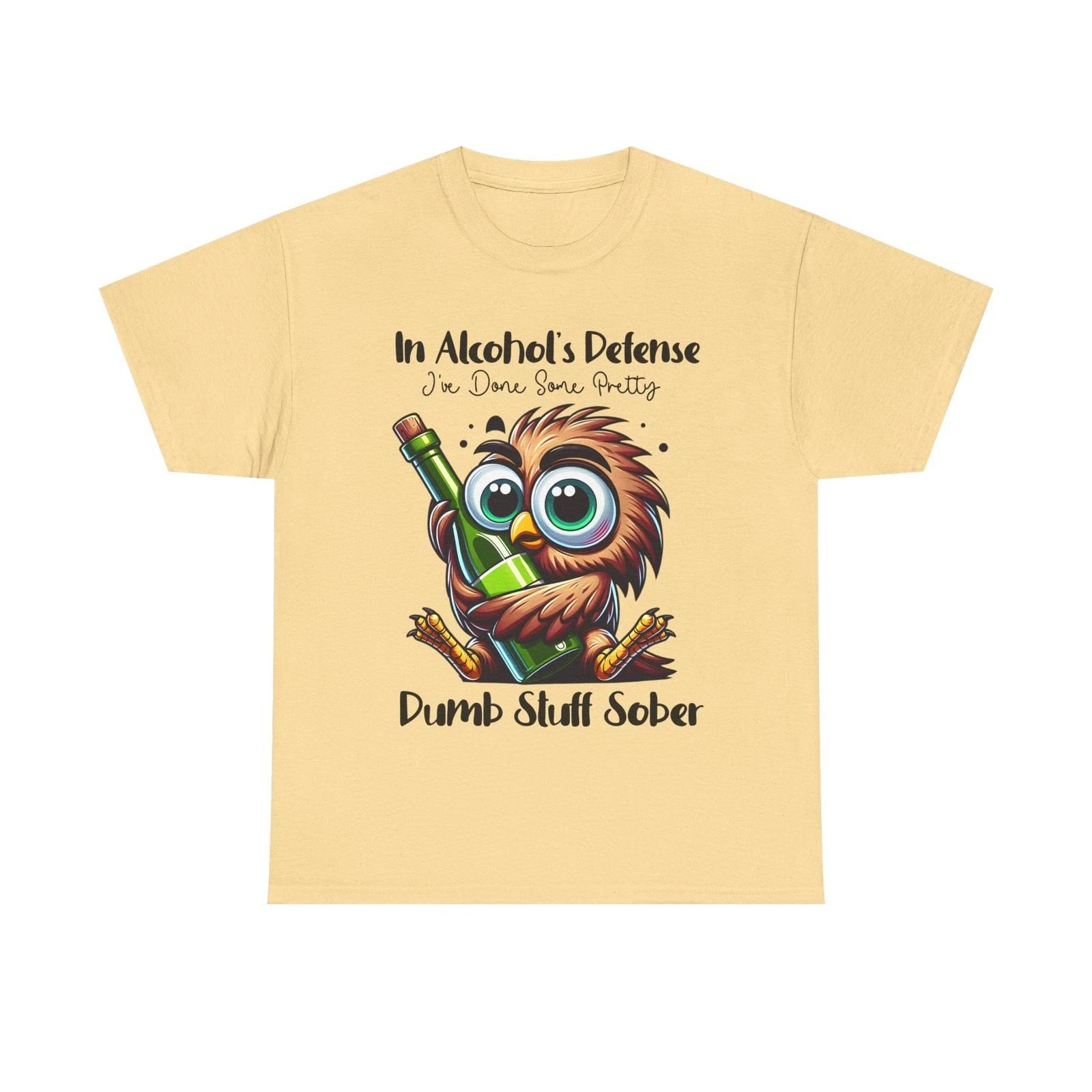 Funny Drunken Owl Illustration T-Shirt | In Alcohol s Defense Dumb Stuff Sober XL
Funny Drunken Owl Illustration T-Shirt | In Alcohol s Defense Dumb Stuff Sober XL
