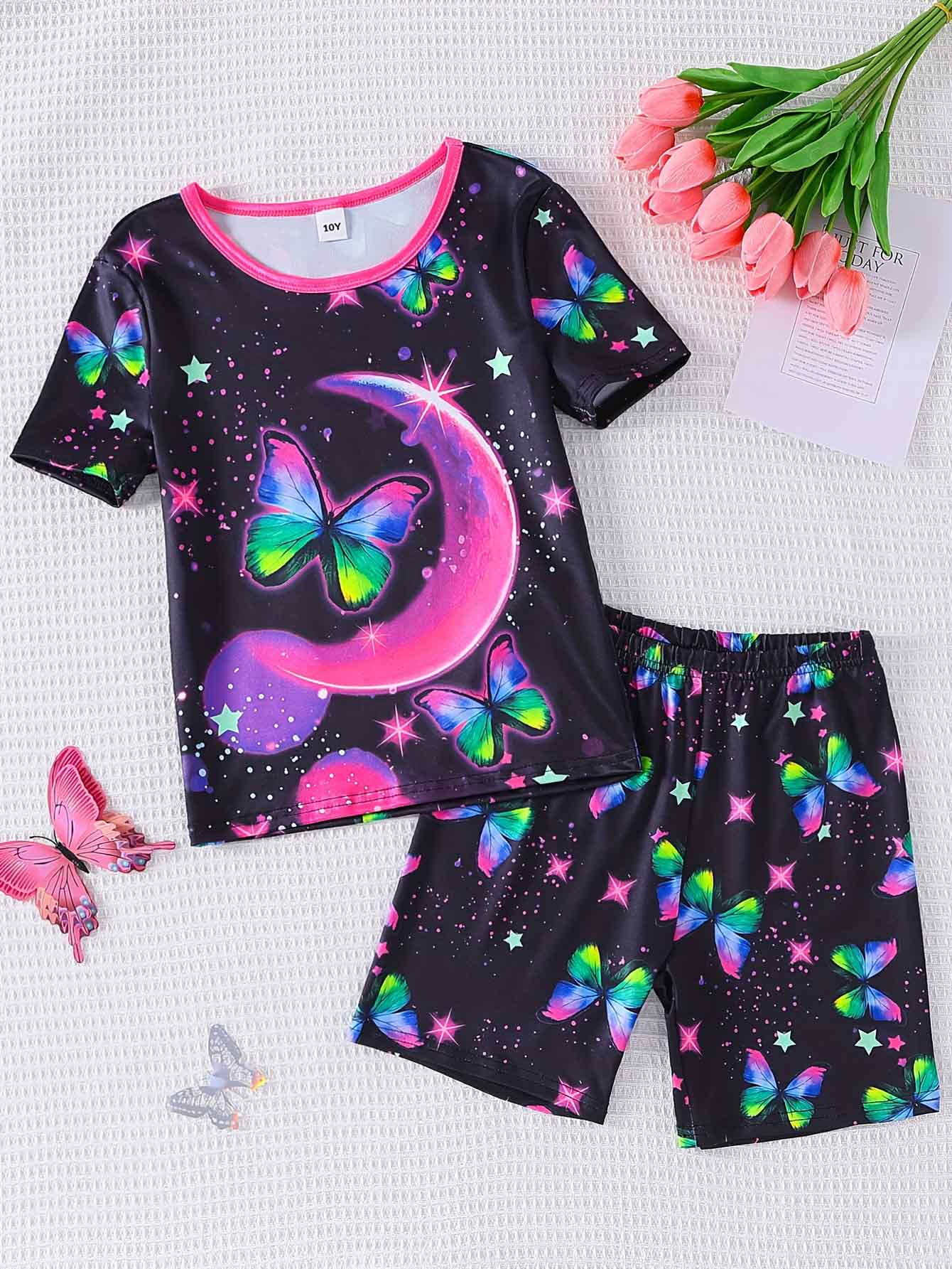 Girls Pyjamas for Kids, Snug-Fitting Short Sleeve Pajama Set, Moon Soft Stretchy Sleepwear for Girls 9Y разноцветный
Girls Pyjamas for Kids, Snug-Fitting Short Sleeve Pajama Set, Moon Soft Stretchy Sleepwear for Girls 9Y разноцветный