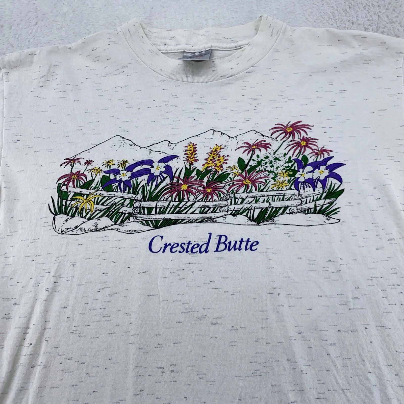 Vintage Crested Butte Colorado Shirt Large Nature Wildflower Mountain 90s USA S
Vintage Crested Butte Colorado Shirt Large Nature Wildflower Mountain 90s USA S