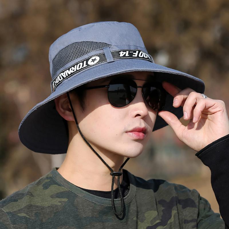Ветрозащитная мужская уличная шляпа с широкими полями и плоским верхом, мужская походная шляпа с буквенным принтом, анти-УФ-ремешок, мужская рыбацкая шляпа, головной убор
Ветрозащитная мужская уличная шляпа с широкими полями и плоским верхом, мужская походная шляпа с буквенным принтом, анти-УФ-ремешок, мужская рыбацкая шляпа, головной убор