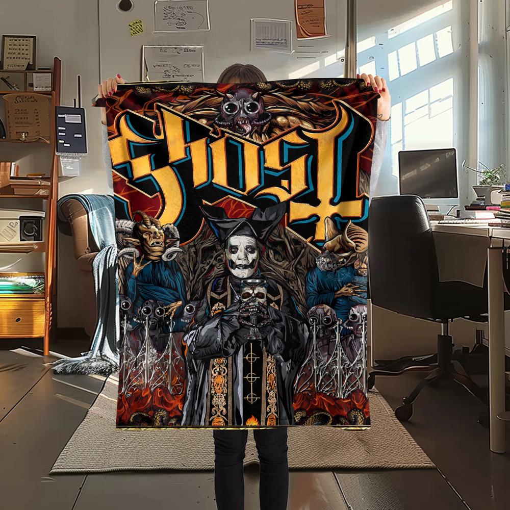 1Pc Ghost Music Band Print Flannel Blanket, High quality Comfortable for All Seasons, Home Decor, Warmth and Comfort, Perfect for Christmas Gifts 80cm x 120cm
1Pc Ghost Music Band Print Flannel Blanket, High quality Comfortable for All Seasons, Home Decor, Warmth and Comfort, Perfect for Christmas Gifts 80cm x 120cm