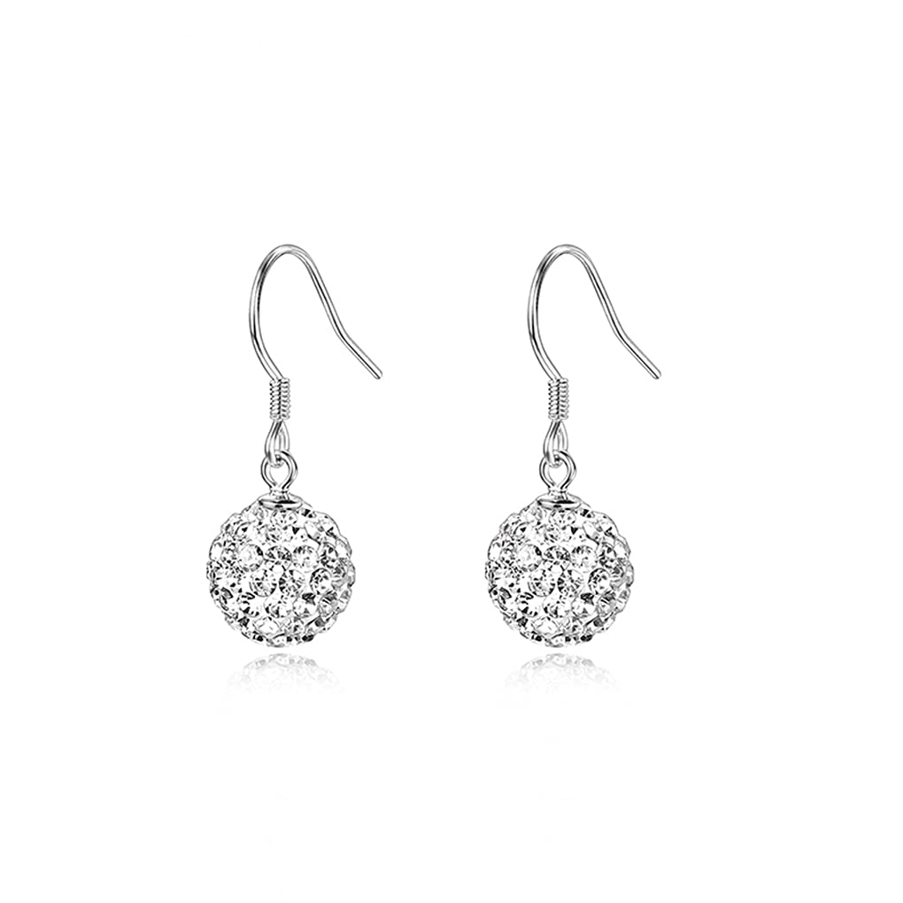 SLUYNZ 925 Sterling Silver Rhinestone Drop Earrings Women Teen Girl Shiny CZ Ball Earrings Dangle
SLUYNZ 925 Sterling Silver Rhinestone Drop Earrings Women Teen Girl Shiny CZ Ball Earrings Dangle