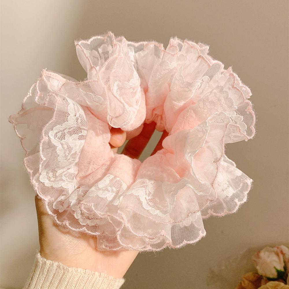 Multilayer Large Lace Hair Tie Elastic Exaggerated Hair Ring Exquisite Plaid Scrunchies Party синій
Multilayer Large Lace Hair Tie Elastic Exaggerated Hair Ring Exquisite Plaid Scrunchies Party синій
