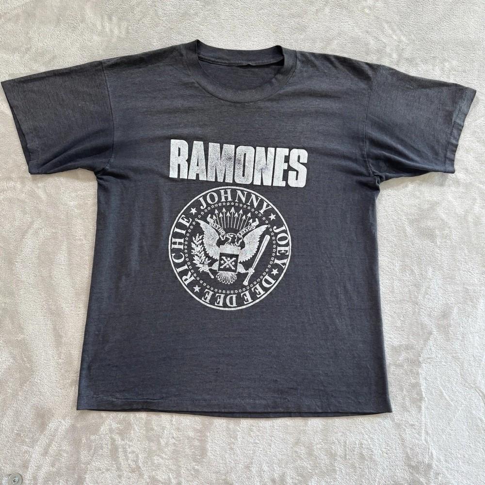 80s Ramones Black T-shirt Size S-5XL Lightly Distressed Reprint Unisex T-Shirt XXXL
80s Ramones Black T-shirt Size S-5XL Lightly Distressed Reprint Unisex T-Shirt XXXL