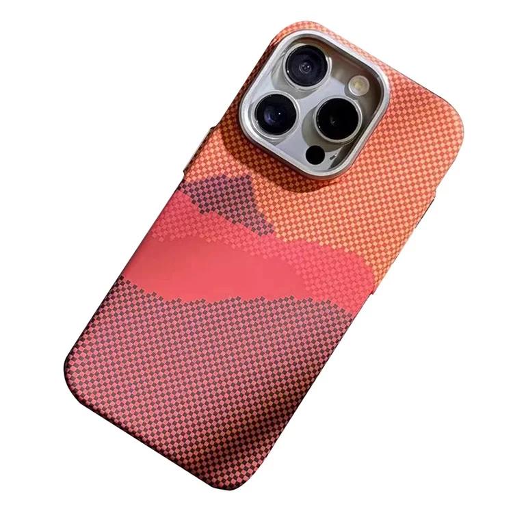 Для iPhone 13 Pro 6,1-дюймовый чехол из жесткого ПК с текстурой из углеродного волокна, совместимый с MagSafe
Для iPhone 13 Pro 6,1-дюймовый чехол из жесткого ПК с текстурой из углеродного волокна, совместимый с MagSafe