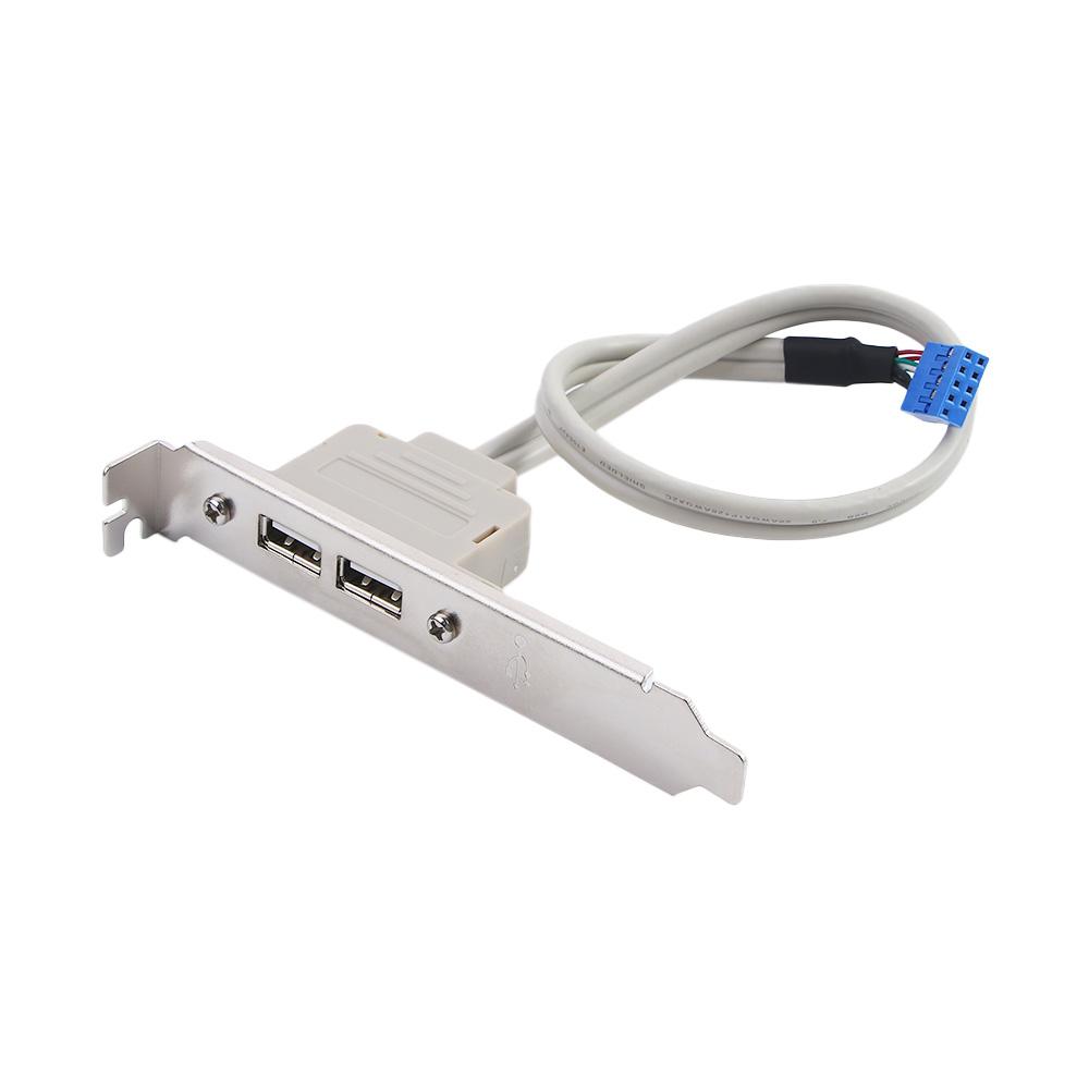 USB 3.0 Back Panel 2 Ports Motherboard 5Gbps Data Cable USB3.0 Baffle Adapter to 20-Pin Header Cable Panel Expansion Bracket
USB 3.0 Back Panel 2 Ports Motherboard 5Gbps Data Cable USB3.0 Baffle Adapter to 20-Pin Header Cable Panel Expansion Bracket