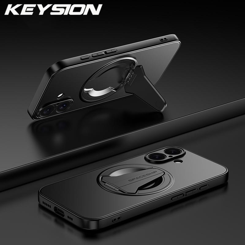 KEYSION Магнитный чехол для телефона для iPhone 13 14 15 16 Pro Max, металлизированная краска, мягкий силикон+ПК, вертикальная подставка, ударопрочная задняя крышка for iPhone 16 чёрный
KEYSION Магнитный чехол для телефона для iPhone 13 14 15 16 Pro Max, металлизированная краска, мягкий силикон+ПК, вертикальная подставка, ударопрочная задняя крышка for iPhone 16 чёрный
