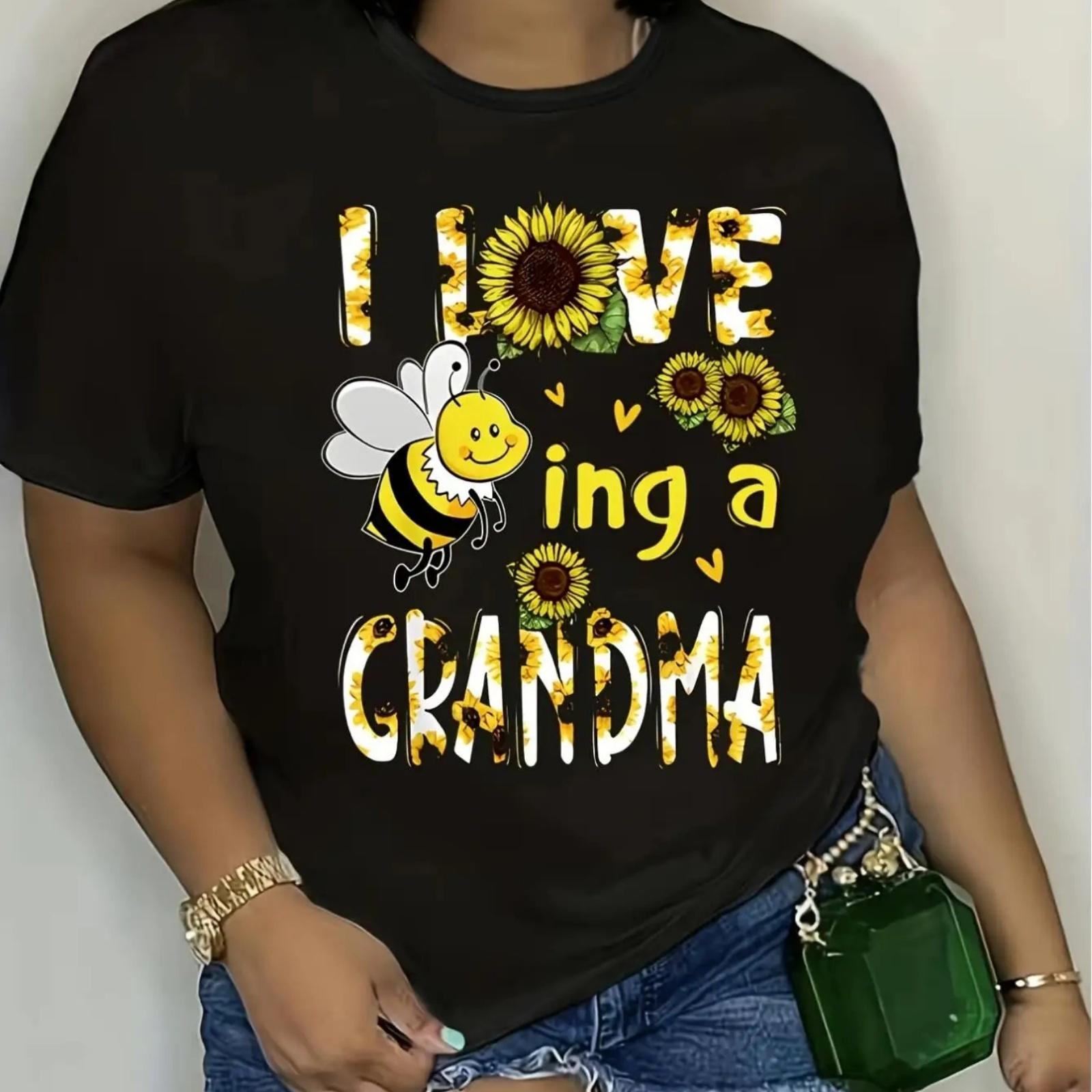 Cartoon Bee Letter Print T-Shirt, Casual Short Sleeve Top For Spring Summer, Women s Clothing Tee For Adult, Men, Women, Teen, T XXXXXL чорний
Cartoon Bee Letter Print T-Shirt, Casual Short Sleeve Top For Spring Summer, Women s Clothing Tee For Adult, Men, Women, Teen, T XXXXXL чорний