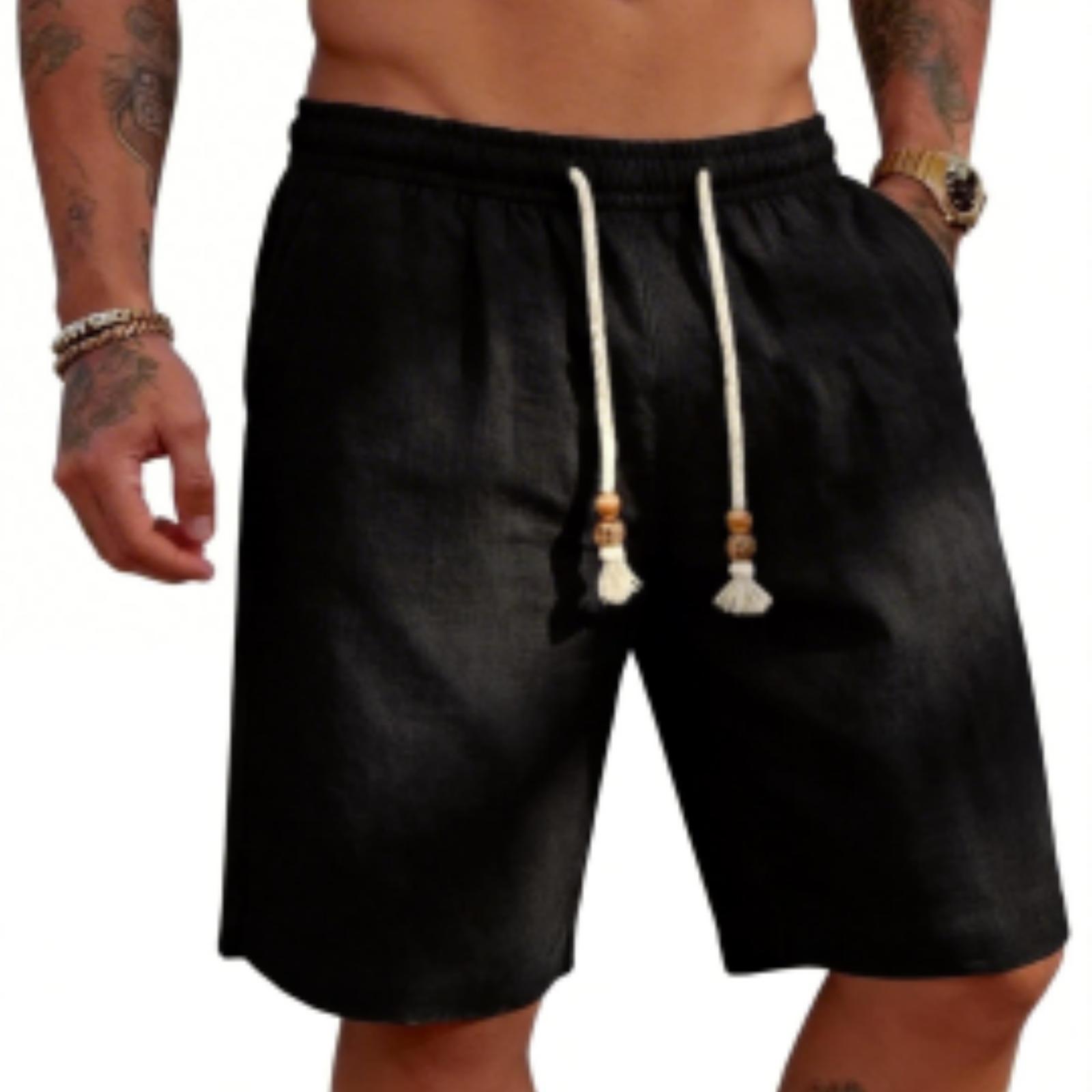 Men s Linen Shorts Quick-drying Lightweight Beach Pants Five-pocket Pants XXL чорний
Men s Linen Shorts Quick-drying Lightweight Beach Pants Five-pocket Pants XXL чорний