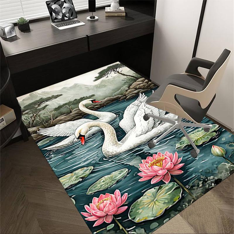 1PC Swans Lake Non-Slip Floor Carpet Compatible for Office&Living Room&Bedroom&Dining room - Flat - Weave Machine-S0318 60cm by 90cm
1PC Swans Lake Non-Slip Floor Carpet Compatible for Office&Living Room&Bedroom&Dining room - Flat - Weave Machine-S0318 60cm by 90cm