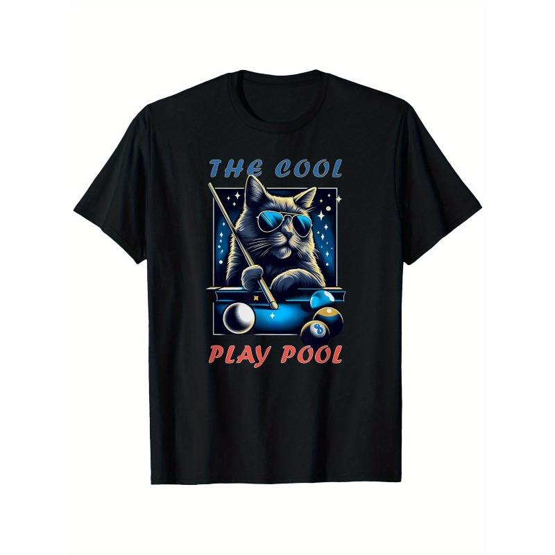 European sizes Funny Billiards Playing Cat Graphic T-Shirt - Vintage Style, Regular Fit, Casual & Sporty Design with THE COOL PLAY POOL Print XL
European sizes Funny Billiards Playing Cat Graphic T-Shirt - Vintage Style, Regular Fit, Casual & Sporty Design with THE COOL PLAY POOL Print XL