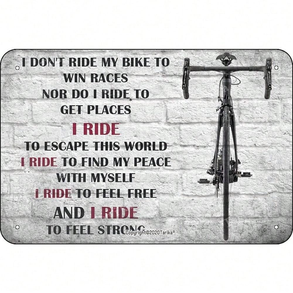 Inspirational Cycling Metal Plaque, Vintage Cycling for Escape & Peace Decor, Home Art Accent for Cyclist & Mindfulness Fans 20x30cm(7.8x11.8inch)
Inspirational Cycling Metal Plaque, Vintage Cycling for Escape & Peace Decor, Home Art Accent for Cyclist & Mindfulness Fans 20x30cm(7.8x11.8inch)