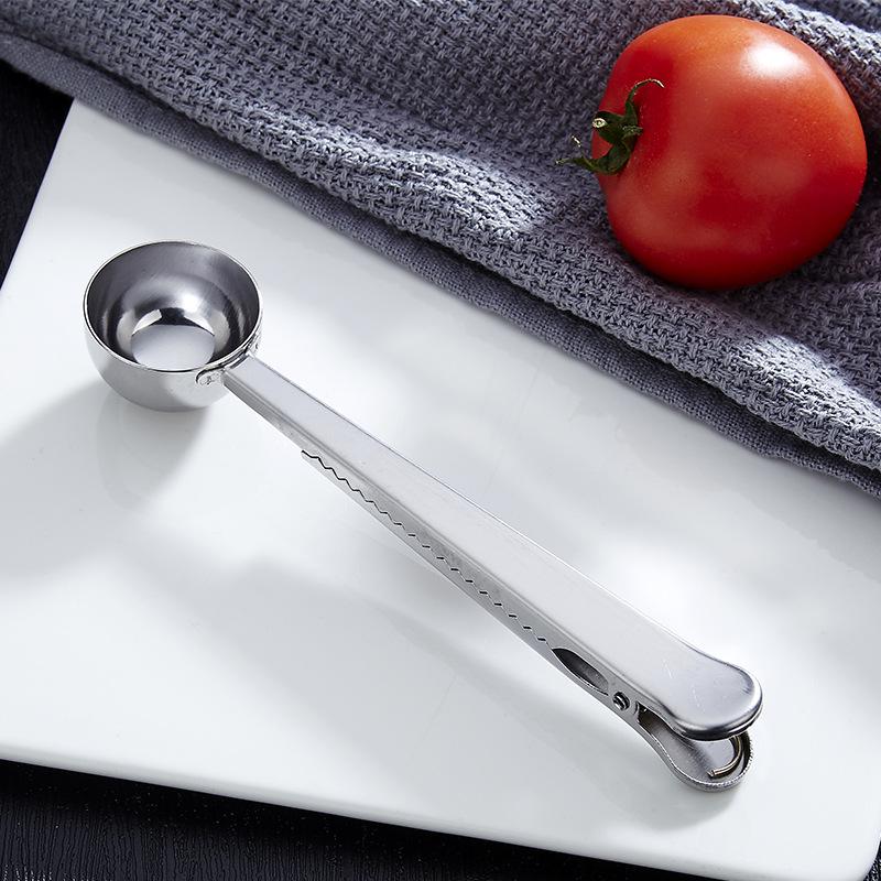 Stainless Steel Coffee Scoop & Bag Sealer with Clip - 2-in-1 Measuring & Sealing Spoon
Stainless Steel Coffee Scoop & Bag Sealer with Clip - 2-in-1 Measuring & Sealing Spoon