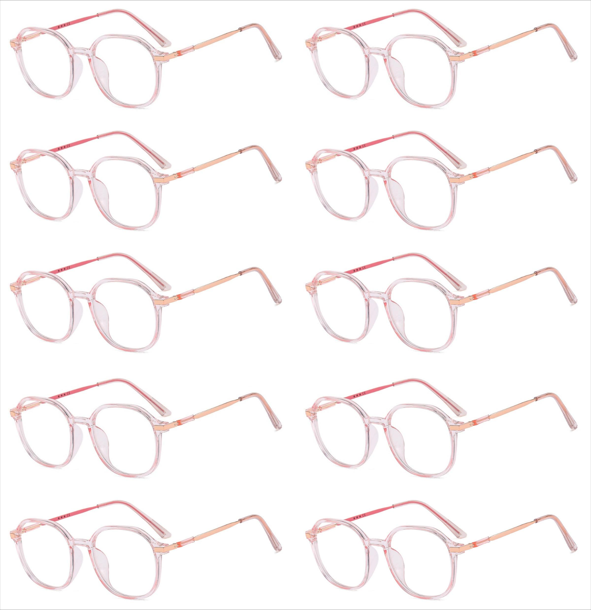 10pcs Korean Version of Fashionable Polygonal Anti Blue Light Glasses with Large Frame and Unisex Flat Lens
10pcs Korean Version of Fashionable Polygonal Anti Blue Light Glasses with Large Frame and Unisex Flat Lens