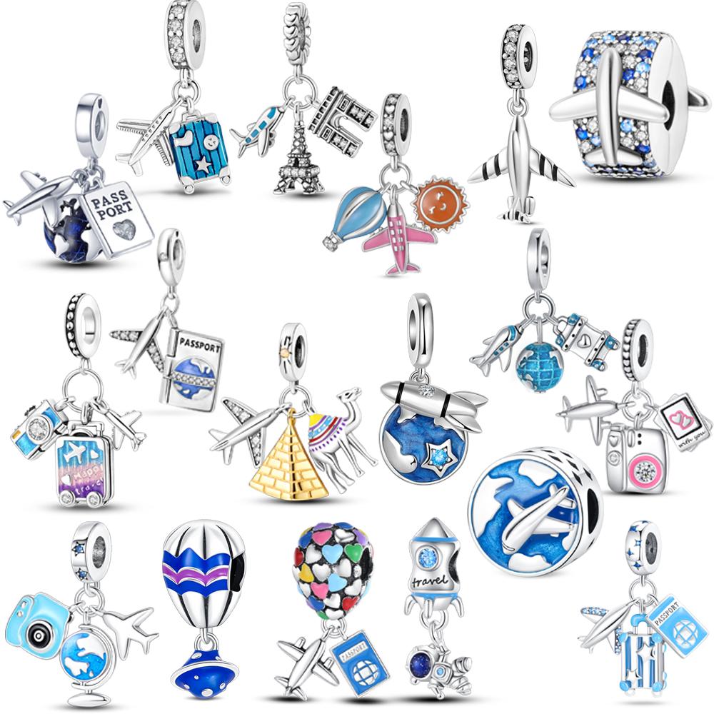 Silver Plated Travel Airplane Plane Pendants Fit Original Bracelet DIY Beads For Women Jewelry Gift
Silver Plated Travel Airplane Plane Pendants Fit Original Bracelet DIY Beads For Women Jewelry Gift