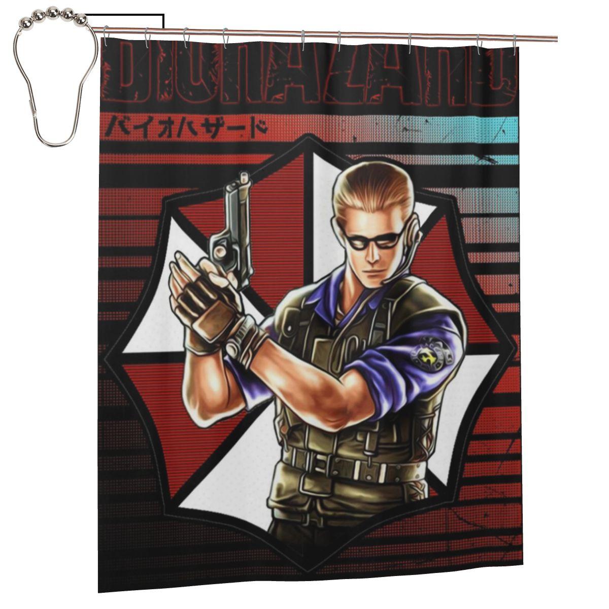 On Wednesdays We Wear Wesker Albert Shower Curtain Bathroom Polyester Waterproof Bath Curtains With Hooks W60H190(CM)-1 Pcs
On Wednesdays We Wear Wesker Albert Shower Curtain Bathroom Polyester Waterproof Bath Curtains With Hooks W60H190(CM)-1 Pcs