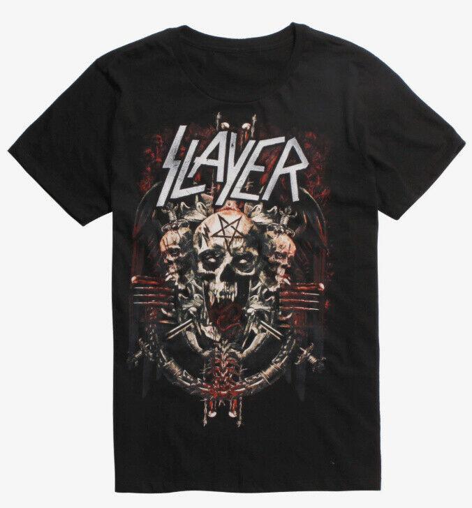 Slayer Skull Trio Футболка Heavy Metal Band Печатная футболка Хлопок Футболка Мужская футболка с коротким рукавом Tee Tops Plus
Slayer Skull Trio Футболка Heavy Metal Band Печатная футболка Хлопок Футболка Мужская футболка с коротким рукавом Tee Tops Plus
